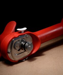 Kuhn Rikon Auto Safety Master Opener for Cans, Bottles and Jars, 9 x 2.75 inches, Red 50 719ujnMOWmL
