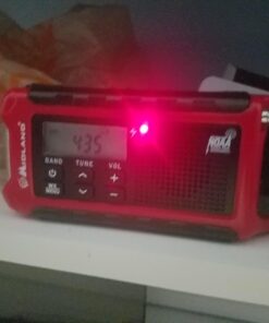 Midland - ER210 Emergency Compact Crank Weather AM/FM Radio - Multiple Power SOS Emergency Flashlight, NOAA Weather Scan + Alert 30 719v5e TlL