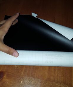 Roll of Oracal 651 Matte Black Vinyl for Craft Cutters and Vinyl Sign Cutters (12"x10FT) 24 719v8G5AGL