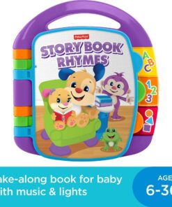 Fisher-Price Laugh & Learn Musical Baby Toy, Storybook Rhymes, Electronic Learning Book With Lights & Songs For Ages 6+ Months 10 719vY2VYRPL