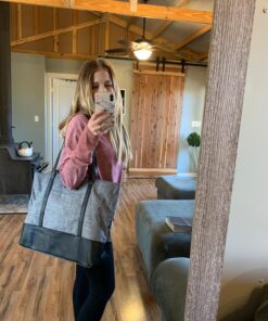 Laptop Tote Bag for Women,College Essentials 15.6-17 In Teacher Supplies Laptop Bag,Water Resistant Work Bag College Bag A-15.6 Inch-gray 37 719wB7iiyL