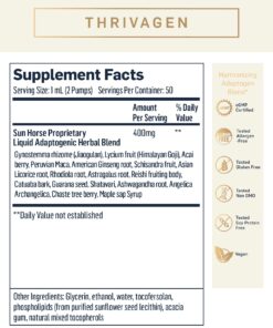 Quicksilver Scientific Thrivagen - Women's Health Supplement with 15 Energy, Hormone Balance & Adrenal Support Botanicals - Adaptogenic Herbs with Shatavari, Rhodiola & Maca Root (1.7oz / 50ml) 7 719wJ49s7TL