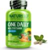 NATURELO One Daily Multivitamin for Men 50+ - with Vitamins & Minerals + Organic Whole Foods - Supplement to Boost Energy, General Health - Non-GMO - 60 Capsules - 2 Month Supply 60 Count (Pack of 1)