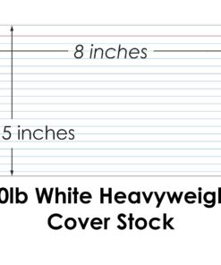 Ruled Index Cards, On 80lb Heavyweight Thick White Cover Stock. "100 Cards per pack" (5 x 8) 5 x 8 Inches 11 719xOQMKkML