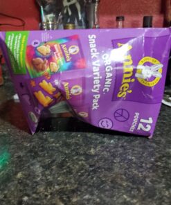 Annie's Homegrown Variety Organic Variety Pack, Cheddar Bunnies, Bunny Grahams & Cheddar Squares, 12 Pouches Crackers & Graham snacks 12 Piece Assortment 39 719xUpFARL