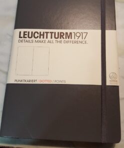 LEUCHTTURM1917 - Notebook Hardcover Medium A5-251 Numbered Pages for Writing and Journaling (Anthracite, Dotted) Anthracite 37 719xijGiqpL