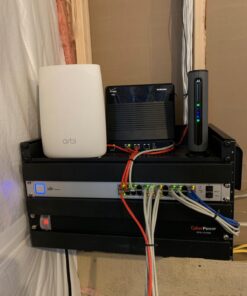 NavePoint Cantilever Server Shelf Vented Shelves Rack Mount 19 Inch 1U Black 10 Inches (250mm) deep 17 719y5zADs8L