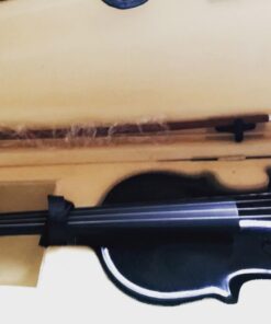 Mendini By Cecilio Violin For Beginners, Kids & Adults - Beginner Kit For Student w/Hard Case, Rosin, Bow - Starter Violins, Wooden Stringed Musical Instruments 4/4 MV Black 29 719y9SjQeL