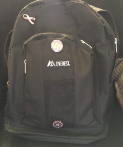 Everest Luggage Backpack with Front and Side Pockets, Black, Large 13 719yp8EXW4L