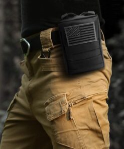 YDA Molle Pouch 2 Pack Tactical EDC Pouch Organizer for Tactical Backpack (Black+US Flag Patche) 22 719yz5kZkOL