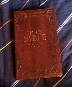 KJV Holy Bible, Standard Size, Burgundy Faux Leather w/Thumb Index and Ribbon Marker, Red Letter, King James Version 39 719z854PGQL