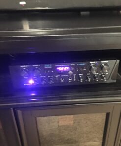 Pyle 500W Karaoke Wireless Bluetooth Amplifier - 4 Channel Stereo Audio Home Theater Speaker Sound Power Receiver with AUX IN, FM, RCA Subwoofer Speakers OUT, USB, Microphone IN with Echo - PTA44BT Amplifier System 38 719zFWQs8L