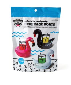 BigMouth Inc. Inflatable Bird Pool Cupholder Floats, 3-pack includes Pink Flamingo and Black and White Swans , Multi-Colour 13 719za0plDdL