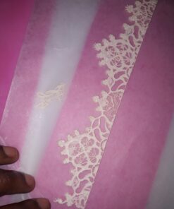 Lace Molds for Cake Decorating, Beasea 5pcs Lace Fondant Molds Silicone Lace Molds, Lace Mats and Molds Pink Flower Pattern Silicone Molds for sugar lace Craft Tools 01.Pink with Floral Style 22 719zy1imX1L