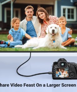 Alternative view of UGREEN Micro HDMI to HDMI Cable Adapter 4K 60Hz Ethernet Audio Return Channel Compatible with GoPro Hero 7/6 Raspberry Pi 4 Retroid Pocket 3+/3 Yoga 3 B500 Sony A6000 Camera Video Capture Card 3FT