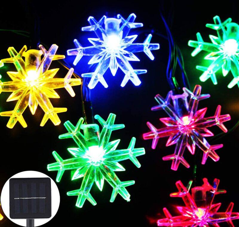 Catalog 2 Inngree Solar Christmas Fairy String Lights 20 ft 30 LED 8 Modes Solar Snowflake Outdoor Waterproof Powered String Lights for Garden Patio Yard Home Christmas Tree Parties(Multicolor) Multicolor