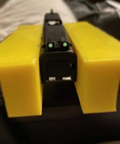 TRUGLO Tritium Handgun Sight | High-Visible Front & Rear Night Sights with Daylight White Dots & Low-Light Tritium Dots, Compatible with Glock Handguns Glock 42, 43 31 71A0GE8k2LL