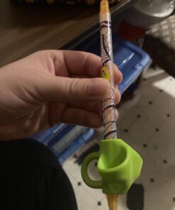 Firesara Pencil Grips, Original Breakthrough Assorted Writing Aid Grip Trainer Posture Correction Finger Grip for Kids Preschoolers Children Adults Special Needs for Lefties or Righties(4PCS) Blue 31 71A0rAXZ0yL