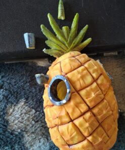 Penn-Plax Spongebob Squarepants Officially Licensed Aquarium Ornament – Spongebob’s Pineapple House – Medium 5.25" Pineapple House 26 71A0rXEyzbL