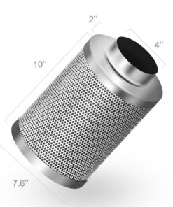 iPower GLFANXINL4FILT4MD8CTR 4 Inch 190 CFM Inline Fan Carbon Filter 8 Feet Ducting Combo with Variable Speed Controller and Rope Hanger for Grow Tent Ventilation, 4" Fan & Filter, Grey 4" Fan & Filter & Ducting 16 71A0sBsSwyL 1