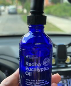 Radha Beauty Eucalyptus Essential Oil 4 oz - 100% Pure & Therapeutic Grade, Steam Distilled for Aromatherapy, Relaxation, Shower, Sauna, Bath, Steam Room and other DIY Projects. 4 Fl Oz (Pack of 1) 30 71A0uYeEvoL 1