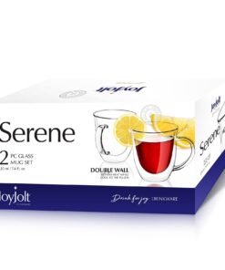 JoyJolt Serene Double Walled Insulated Glasses Coffee Mug (Set of 2) 7.4 Ounces 7.4 Oz 22 71A0yyfnkJL