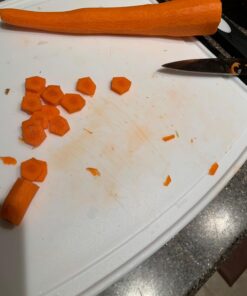 The Original Gorilla Grip Oversized 100% BPA Free Reversible Durable Kitchen Cutting Board Set of 3, Dishwasher Safe, Nonslip Handle Border Plastic Boards, Juice Grooves, Chopping Food, Cooking, Black Large (Pack of 3) Black/White 39 71A1Tkg41yL