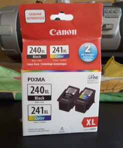 Canon PG-240XL/CL-241XL with Photo Paper 50 Sheets Compatible to MG2120, MG3120, MG4120, MX512, MX432, MX372, MX522, MX452, MX392, MG2220, MG3220, MG4220, MG3520, MG3620, TS5120 OEM 22 71A1hozPfnL
