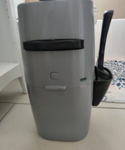 Litter Genie Plus Pail (Silver) | Cat Litter Box Waste Disposal System for Odor Control | Includes 1 Square Refill Bag 51 71A2mdxJ2SL