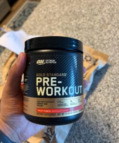 OPTIMUM NUTRITION Gold Standard Pre-Workout with Creatine, Beta-Alanine, and Caffeine for Energy, Flavor: Fruit Punch, 30 Servings 30 Servings (Pack of 1) 38 71A44cnKr5L