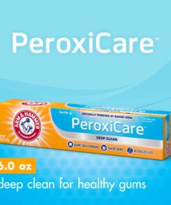 ARM & HAMMER Peroxicare Toothpaste – Clean Mint- Fluoride Toothpaste , 6 Ounce (Pack of 6) 6 Ounce (Pack of 6) 22 71A46vdx1PL