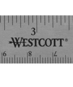 Westcott Stainless Steel Office Ruler with Non Slip Cork Base, 6-Inch (10414) 6 Inches 38 71A4U 5 GsL