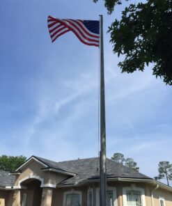 American Flag 5x8 Outdoor by Grace Alley, Embroidered Stars and Sewn Stripes, Heavy Duty, Hand Made and All Weather Fade Resistant - Long Lasting Nylon & Brass Grommets for High Wind Durability, 100% Made in USA 37 71A5eLAQFZL