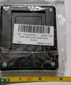 MoKo Phone/Tablet Stand, Foldable Tablet Holder Fits with iPhone 15/Pro/Plus/Pro Max, iPhone 12/12 pro Max/11/Xs Max, iPad Pro 11, iPad Air 4/Mini 6 2021, iPad 9th 10.2", Black Small Size 46 71A6BH ppL