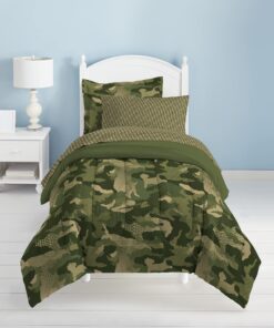 Dream Factory Boys Army Green Desert Camo Comforter Set, Multi, Twin 21 71A7K1V7t1S