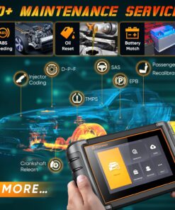 FOXWELL Bidirectional Scan Tool with 3-Year Updates($600 Value), 2024 Newest NT809 Car Scanner with 30 Resets, FCA Gateway Bypass/ABS Bleed/Crankshaft Relearn/OE All System Diagnostic Scanner 21 71A8 eOB93L