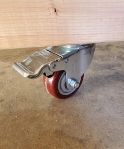 3 inch Heavy Duty Casters Load 1500lbs,Lockable Bearing Caster Wheels with Brakes,Swivel Casters for Furniture and Workbench,Set of 4 (Free screws) 37 71A8K 2naYL