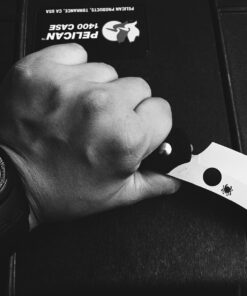 Spyderco Roc Specialty Folding Utility Pocket Knife with LinerLock Mechanism - 3.10" VG-10 Stainless Steel Cleaver Style Blade and Black Textured G-10 Handle - PlainEdge - Everyday Carry - C177GP 15 71A8L8l8G4L