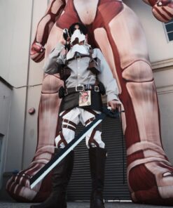 2PC COMBO SET 37" Attack on Titan Shingeki Kyojin Fantasy Foam Sword LARP Halloween Costume Cosplay Xmas 22 71A8q1cBopL