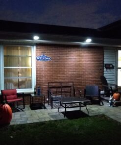 InnoGear Solar Outdoor Lights, 80 LEDs Solar Motion Sensor Lights with 4 Working Modes Solar Wall Lights IP65 Waterproof 450 Lumens Solar Gutter Lights for Front Door, Yard, Garage, Pack of 2 42 71A8tmNxYxL