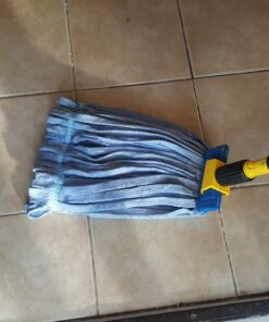 Commercial Mop Head Replacement - Large Microfiber Tube Mop (18 oz.) | Industrial Wet Mops | Washable Refill, Reusable, Heavy Duty, Looped End Mopheads | Hardwood, Tile, Laminate Floors (Blue) Blue Large 1 Pack 12 71A8zHMU L