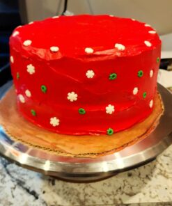 Kootek Aluminium Alloy Revolving Stand 12" Cakes Turntable with 12.7" Angled Frosting, 3 Comb Icing Smoother, Silicone Spatulas Pie Server/Cutter Baking Decorating Tools 33 71A99DfYiCL