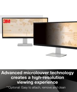 3M Privacy Filter for 24" Widescreen Monitor (16:10) (PF240W1B) Black 24" Widescreen Monitor (16:10 Aspect Ratio) 15 71A9A0Lr8RL