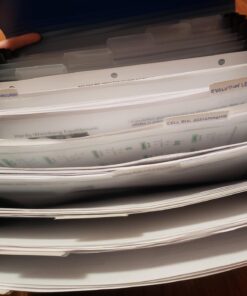 Smead Poly Frequency Expanding File, 12 Pockets, Flap and Cord Closure, Letter Size, Blue/Black (70863) 23 71A9X6X4I L