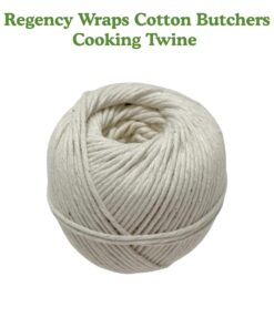 Regency Wraps Butchers Cooking Twine, Made of Heavy-Weight Natural Cotton for Turkey Trussing and Meat Prep for Roasting 200 ft Ball 200 ft Ball (Pack of 1) 8 71AA5QSibDL