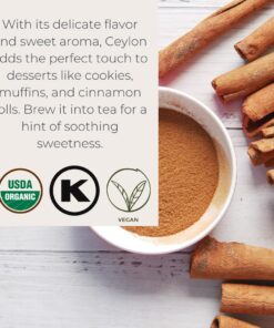 Starwest Botanicals Organic Ceylon Cinnamon Powder - Freshly Ground True Cinnamon - 1 Pound Bulk Spice Bag 1 Pound (Pack of 1) 11 71AAHb7ayL
