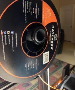 HATCHBOX 1.75mm Orange PLA 3D Printer Filament, 1 KG Spool, Dimensional Accuracy +/- 0.03 mm, 3D Printing Filament 42 71AAO55KjtL