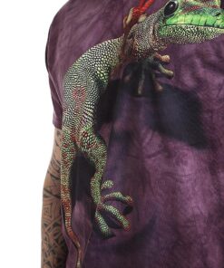 The Mountain Men's Peace Out Gecko T-shirt Small Maroon 5 71AB4aspbYL