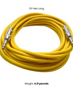 Alternative view of Seismic Audio Speakers ¼” to ¼” TRS Patch Cables, 25 Foot Patch Cables, Pack of 6, Multi Color Multi-Color