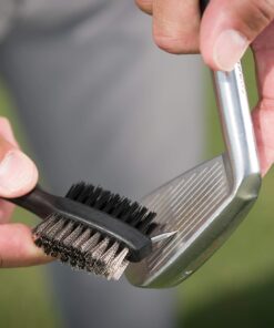 SHAUN WEBB GOLF Brush Cleaner Set - Keep Your Groves Clean for Optimal Performance. Wire and Nylon Bristle Brushes for Golfing Accessories with Retractable Zipline Cord, and Carabiner Clip 13 71ABR0DyXYL
